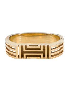 Tory Burch x Fitbit Gold Tone Metal Hinged Bangle Bracelet